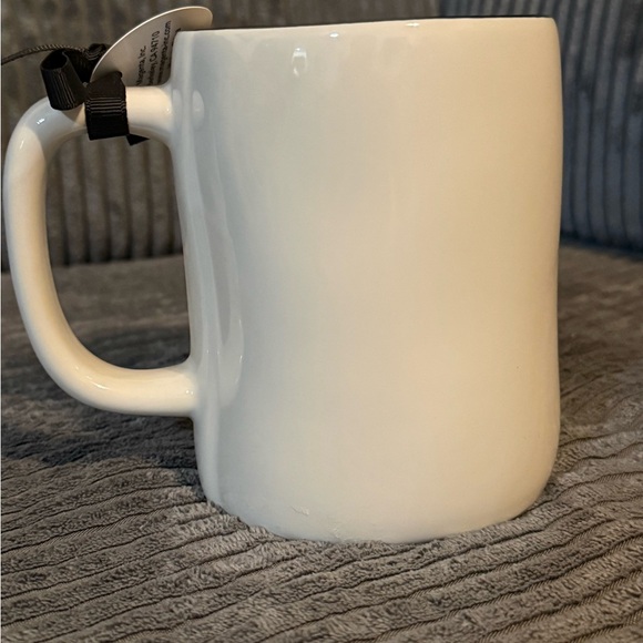 Rae Dunn Cream Mug with Green Tea Design - Picture 3 of 6